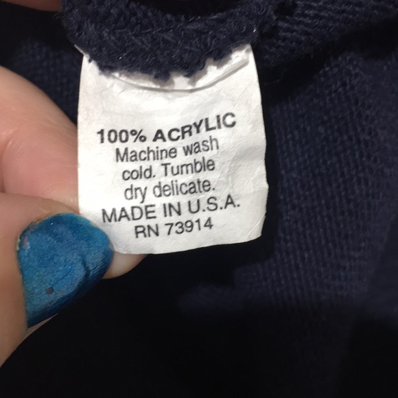 Alfred dinner navy blue medium button cardigan - Picture 6 of 6